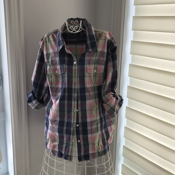 Tommy Hilfiger woman’s plaid blouse - Picture 2 of 4